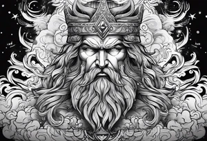Zeus thunder tattoo idea