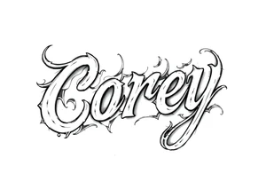The name Corey tattoo idea