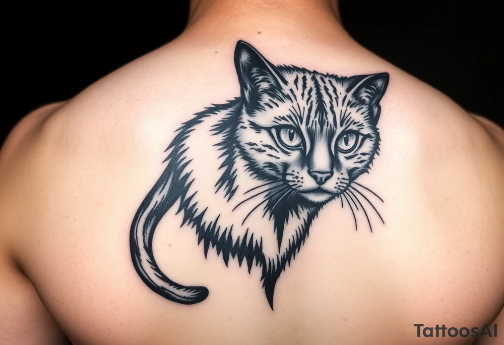 Black Cat tattoo idea