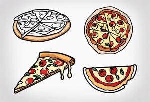 Pizza tattoo idea