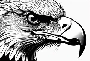 Eagle with compast tattoo idea