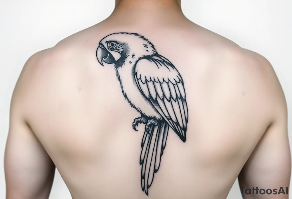 I want a tattoo with a parrot tattoo idea