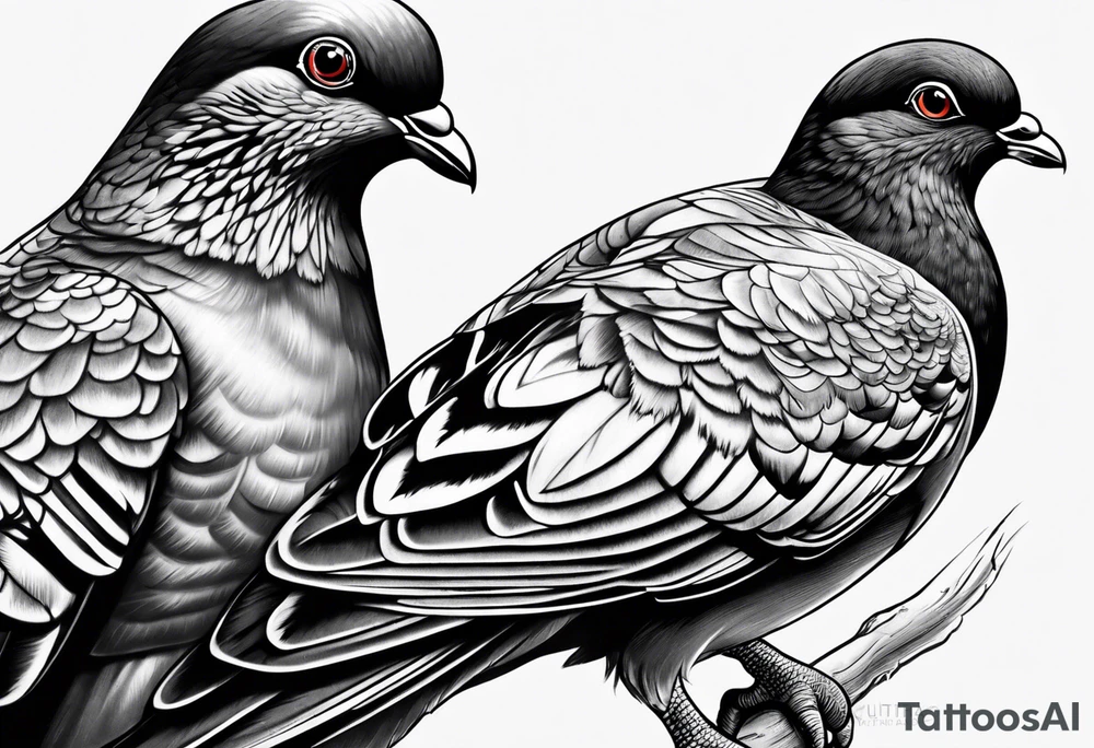 Pigeon tattoo idea