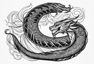 jörmungandr around the arm tattoo idea