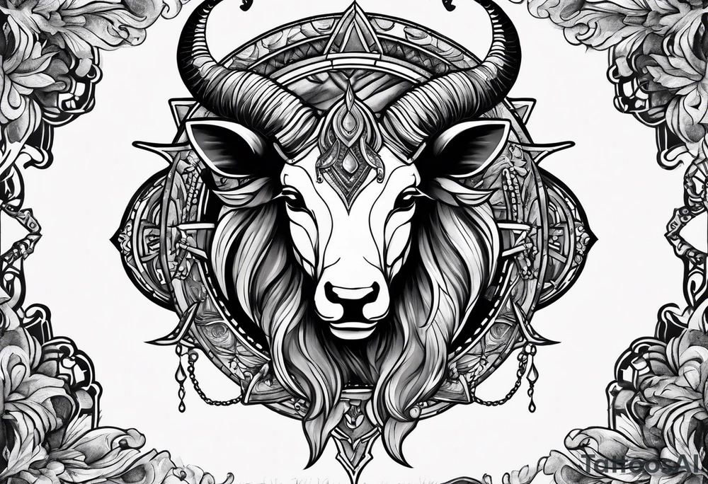 Anonymous capricorn tattoo idea
