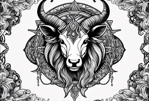 Anonymous capricorn tattoo idea
