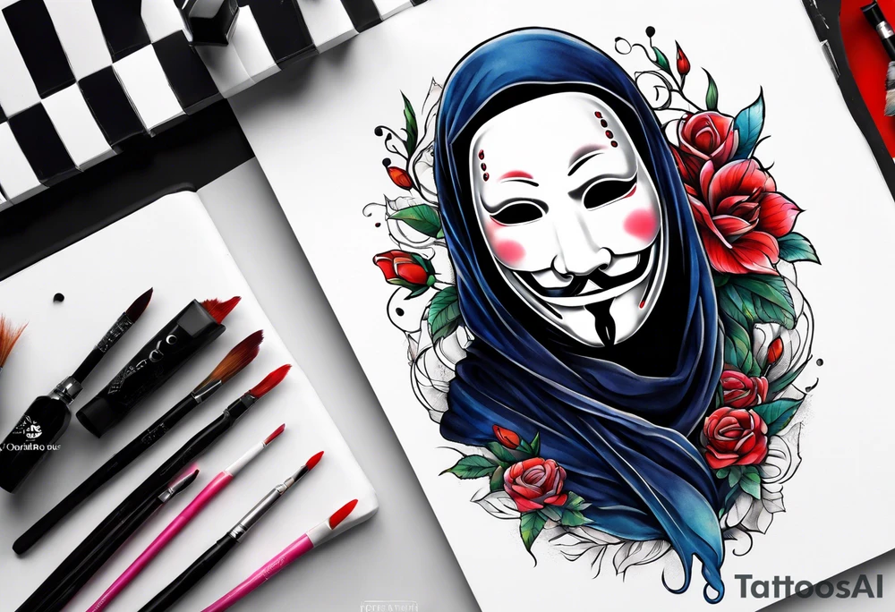 No face tattoo idea