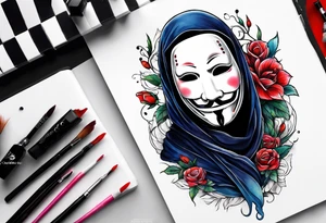 No face tattoo idea