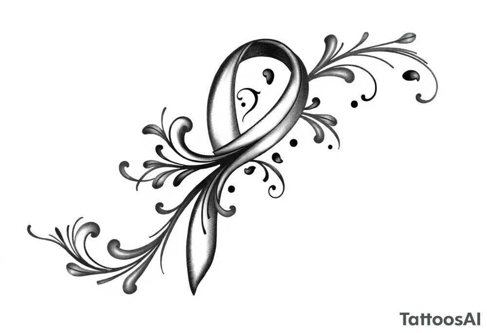 A mental health awareness tattoo for anxiety, depression and bipolar disorders tattoo idea