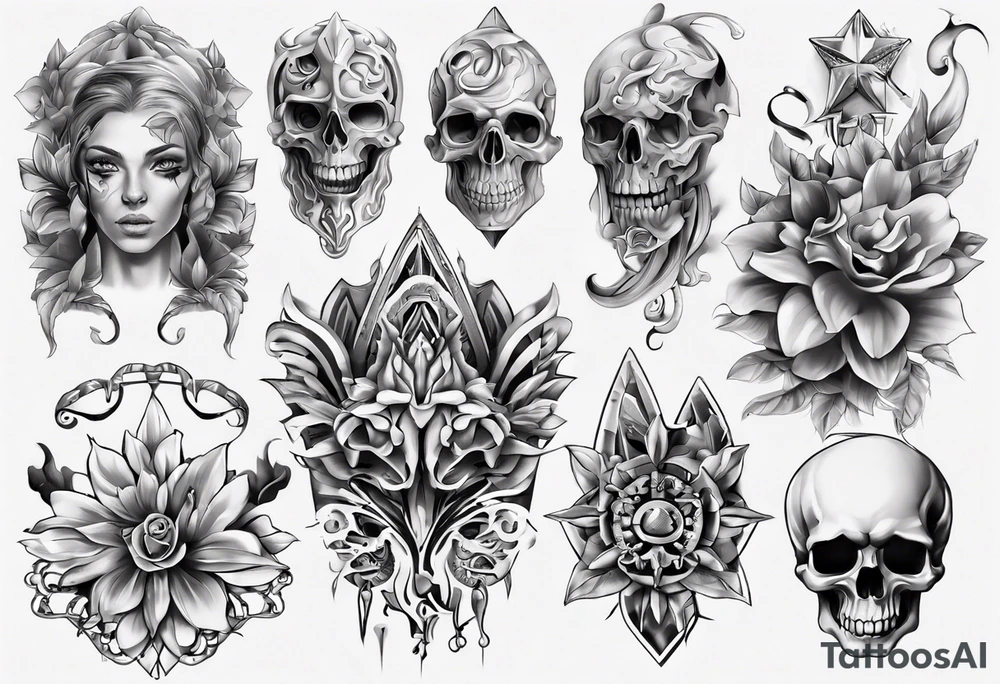Тату рукав мужской tattoo idea