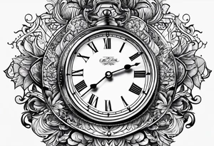 Write: no need to run after the time tattoo idea