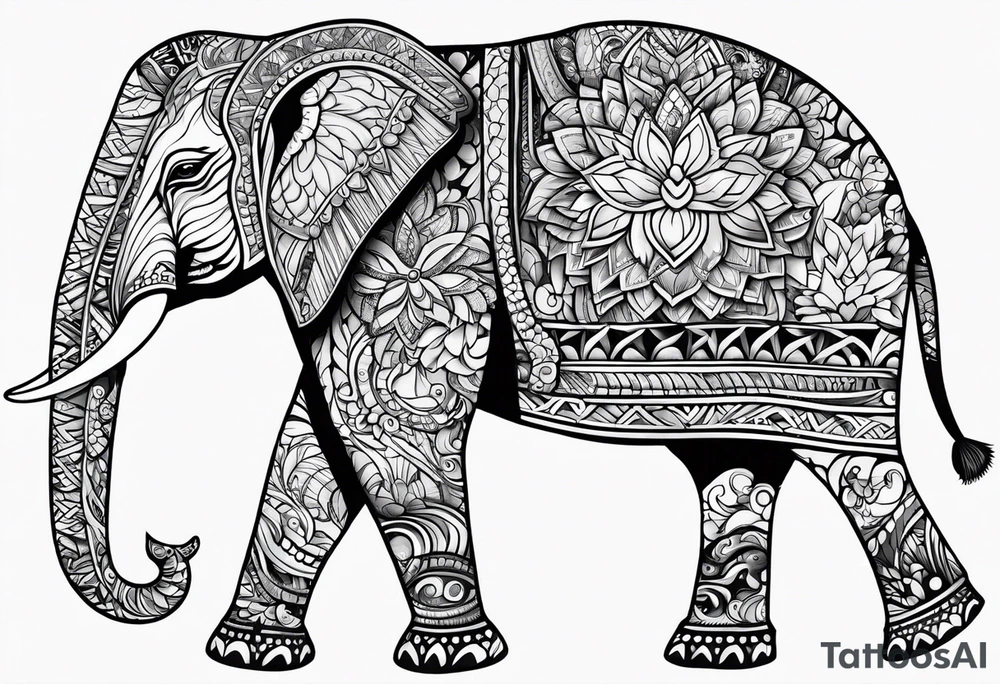 Elephant tattoo idea