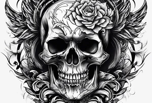 skull scream fragmented arm tattoo idea