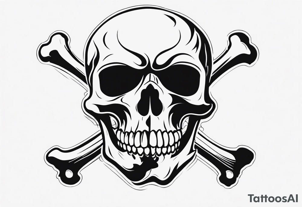 Skull and Crossbones tattoo idea