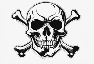 Skull and Crossbones tattoo idea