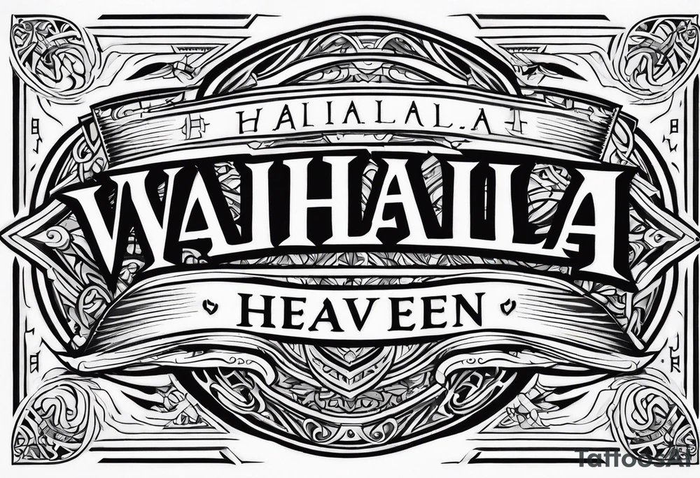 Valhalla heaven tattoo idea