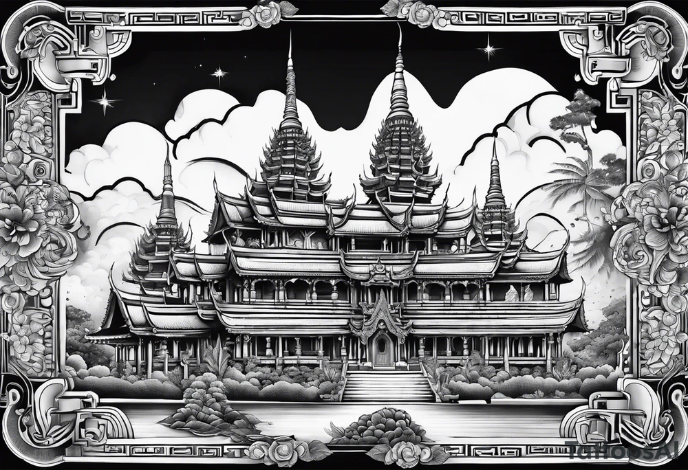 thai temple tattoo idea