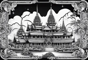 thai temple tattoo idea