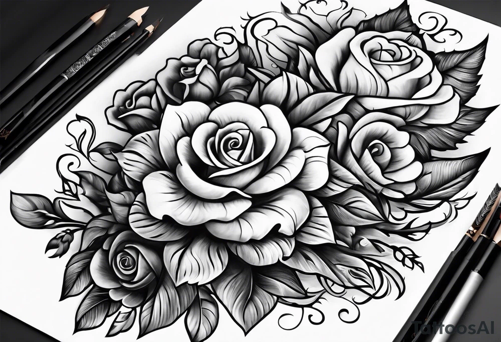 money and fire and love tattoo idea