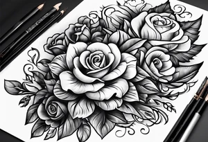 money and fire and love tattoo idea