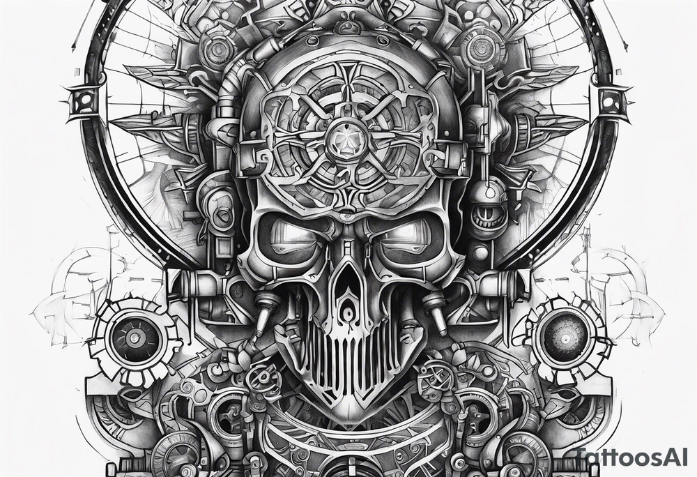 Adeptus mechanicus symbol tattoo idea