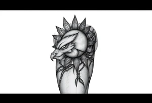 Left arm sleeve. I already have a sun on my deltoid made out of stone. Add theme from the movie never ending story with felcor and atrui tattoo idea