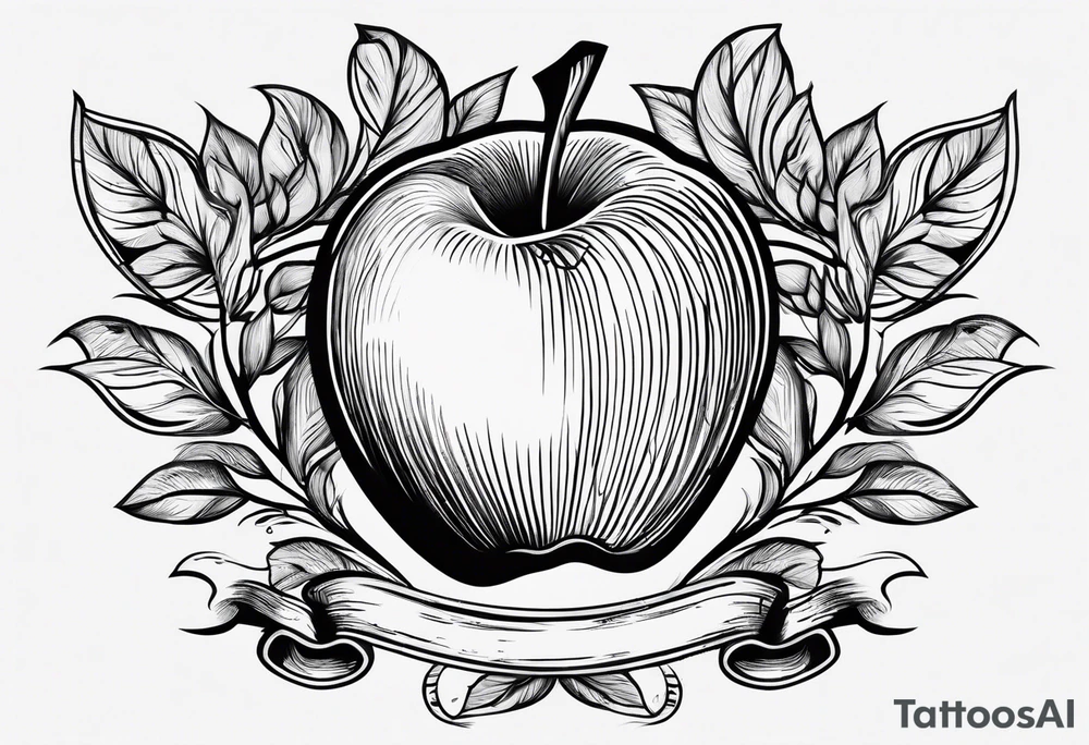 Teacher Apple tattoo idea