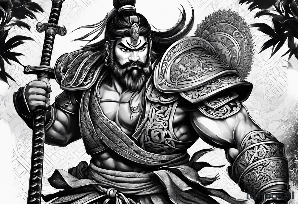 Samuraj tattoo idea