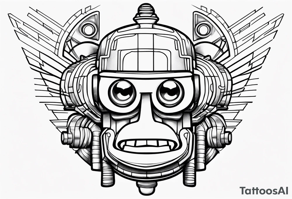 Futurama Bender Head tattoo idea