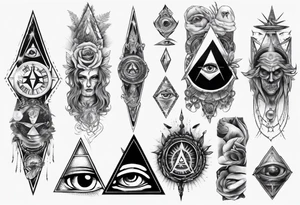 Illuminati
ARM SLEEVE 
REALISTIC tattoo idea