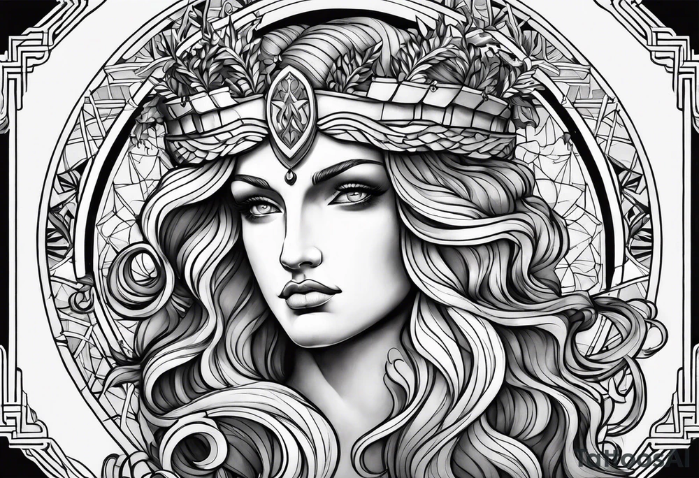 GEMINIS CON POSEIDON tattoo idea
