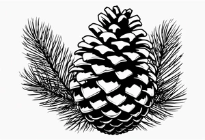 Small
Solo Pine tree
Pinecone
Silhouette tattoo idea