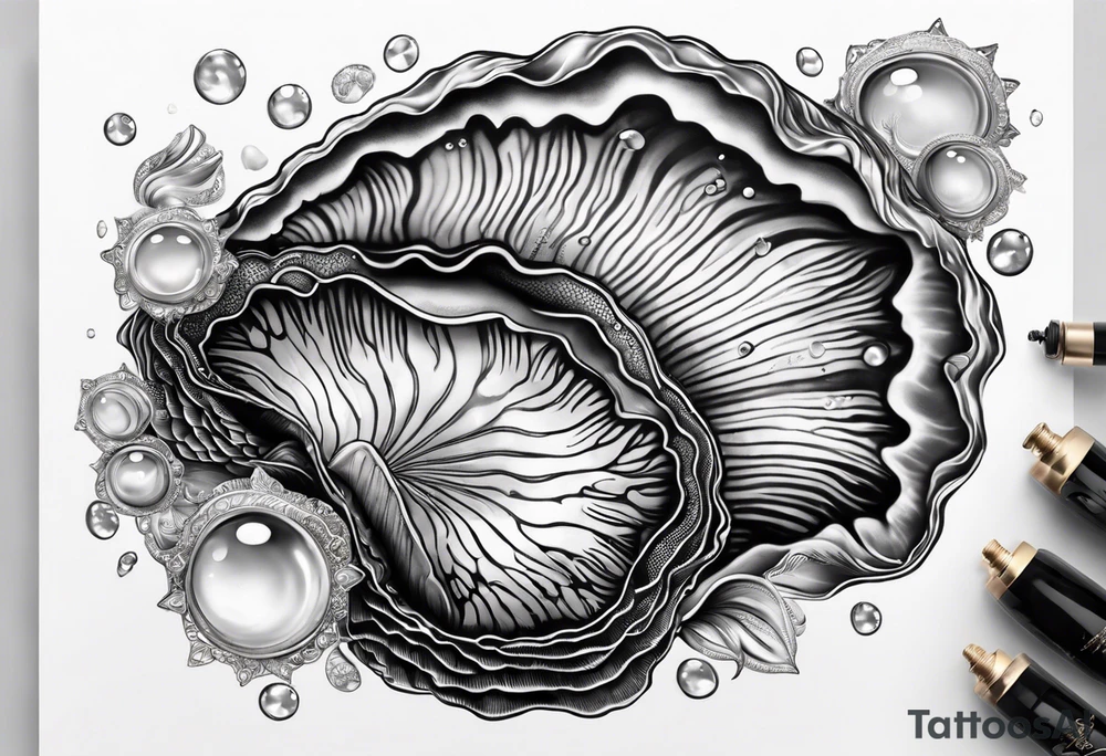 Mother of pearl oyster beautiful
Underwater tattoo idea