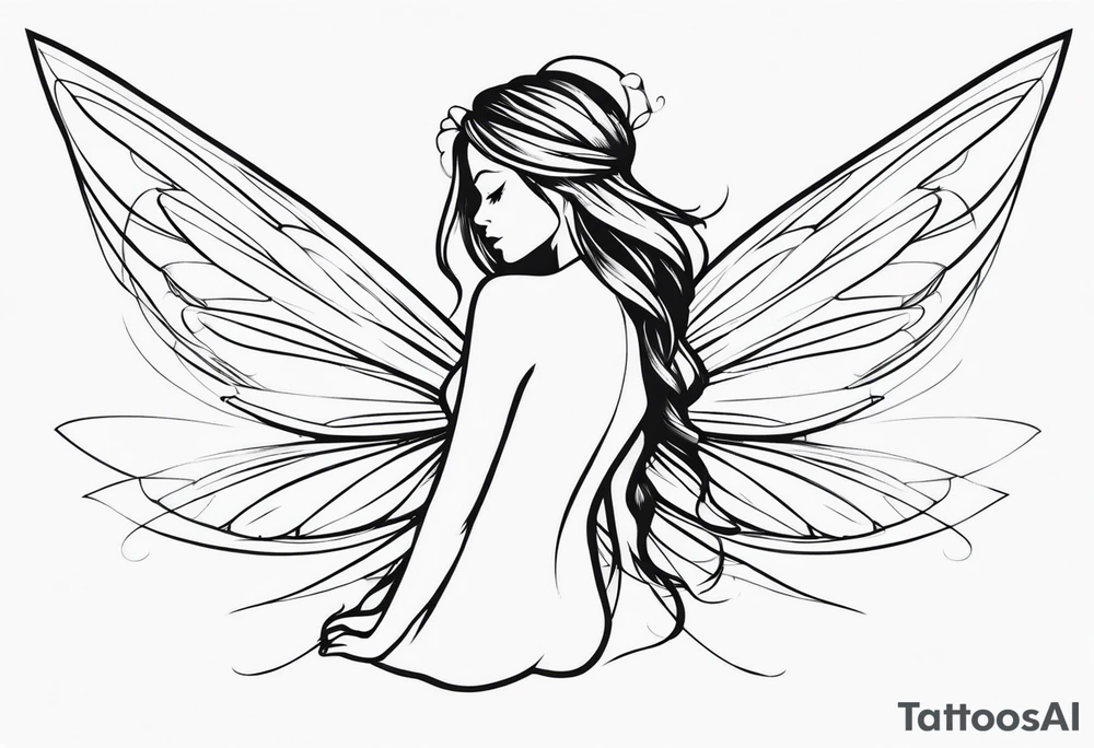 Small Fairy full body tattoo idea