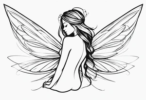 Small Fairy full body tattoo idea