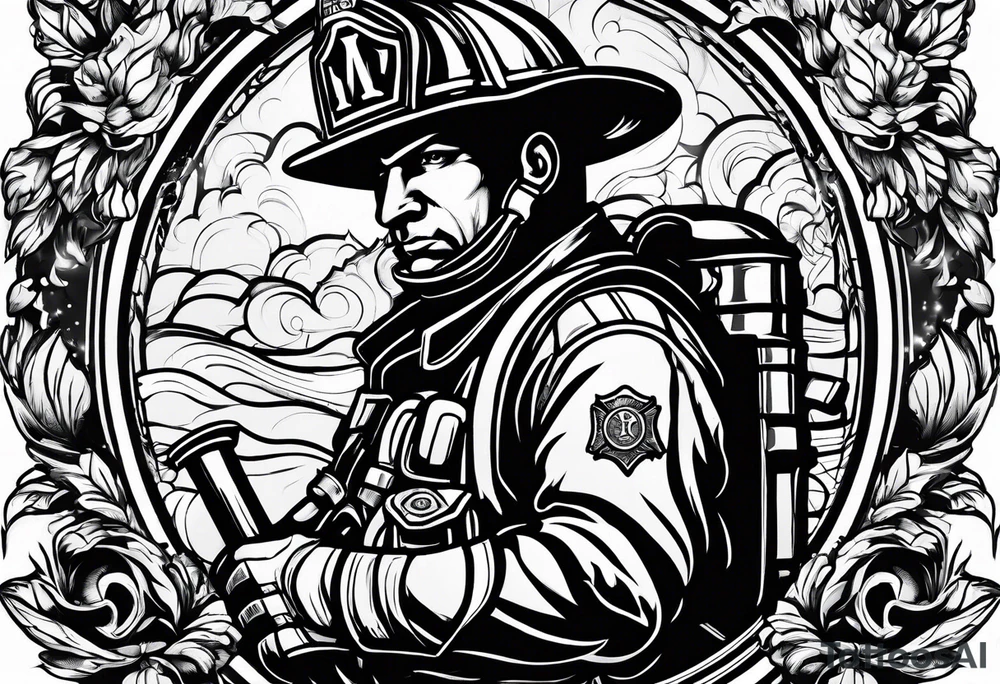 firefighter related materials tattoo idea