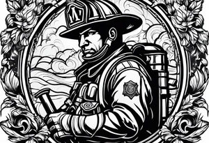 firefighter related materials tattoo idea