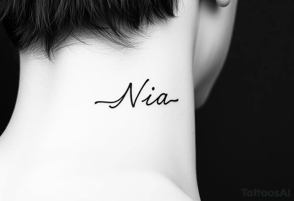 name Nia tattoo idea