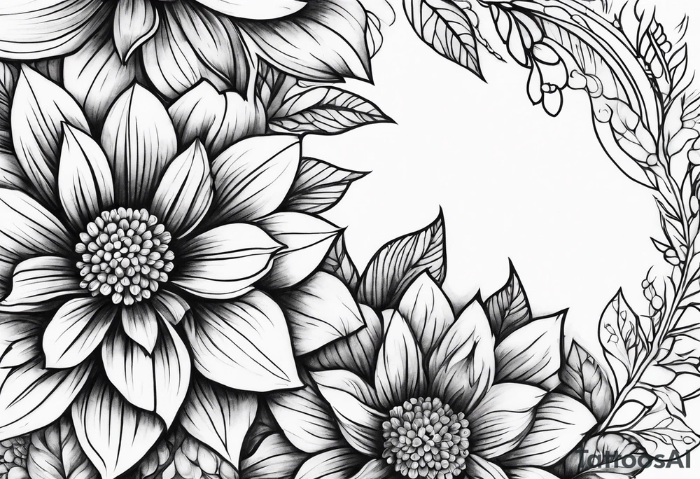 Floral sleeve tattoo idea