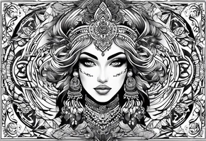 Masoud name design tattoo idea