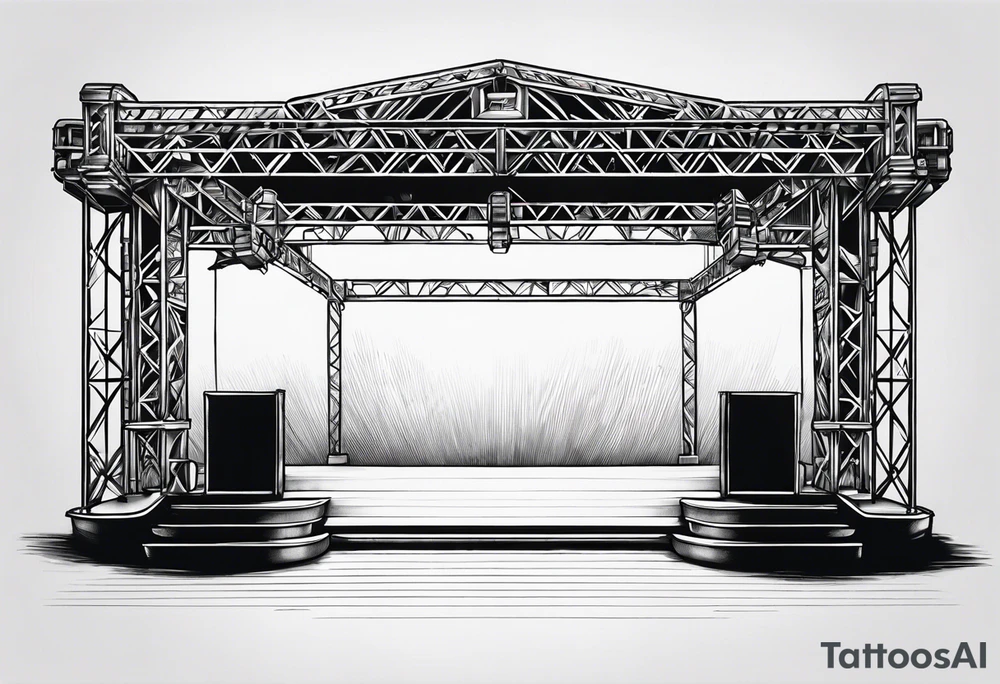 Truss, stage, lights, moving head tattoo idea