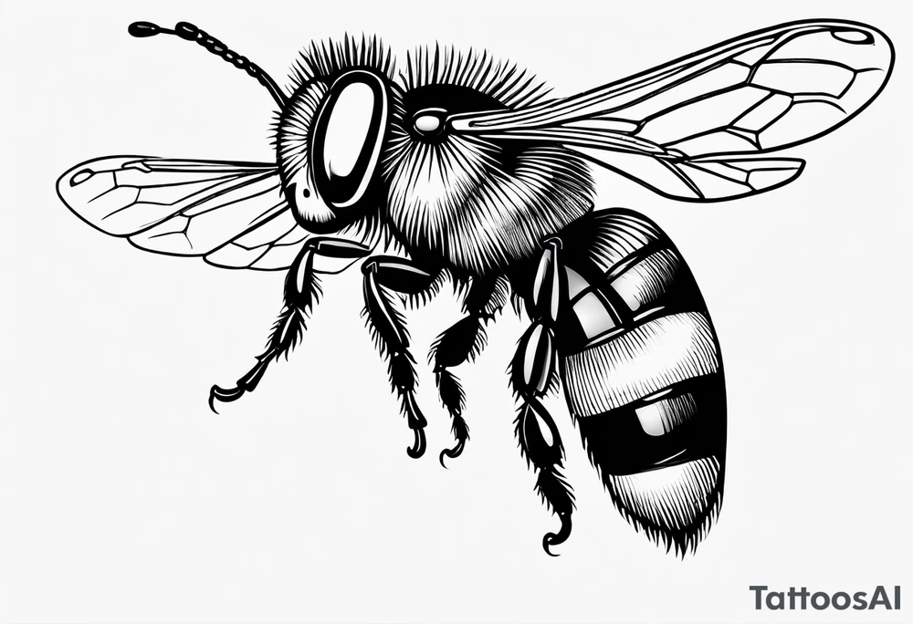flying bee flying, side view, "10X" text below it, flying bee, bee in flight tattoo idea flying bee flying, side view, "10X" text below it, flying bee, bee in flight tattoo idea