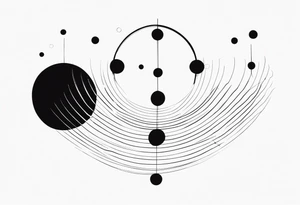 minimalist tattoo with 4 dots tattoo idea