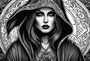lady grim reaper tattoo idea