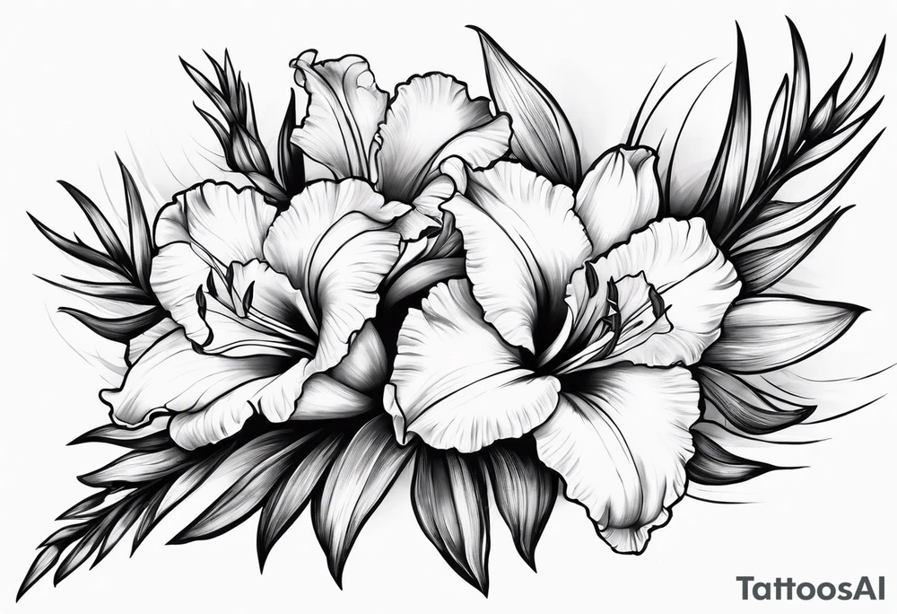 gladiolus tattoo idea