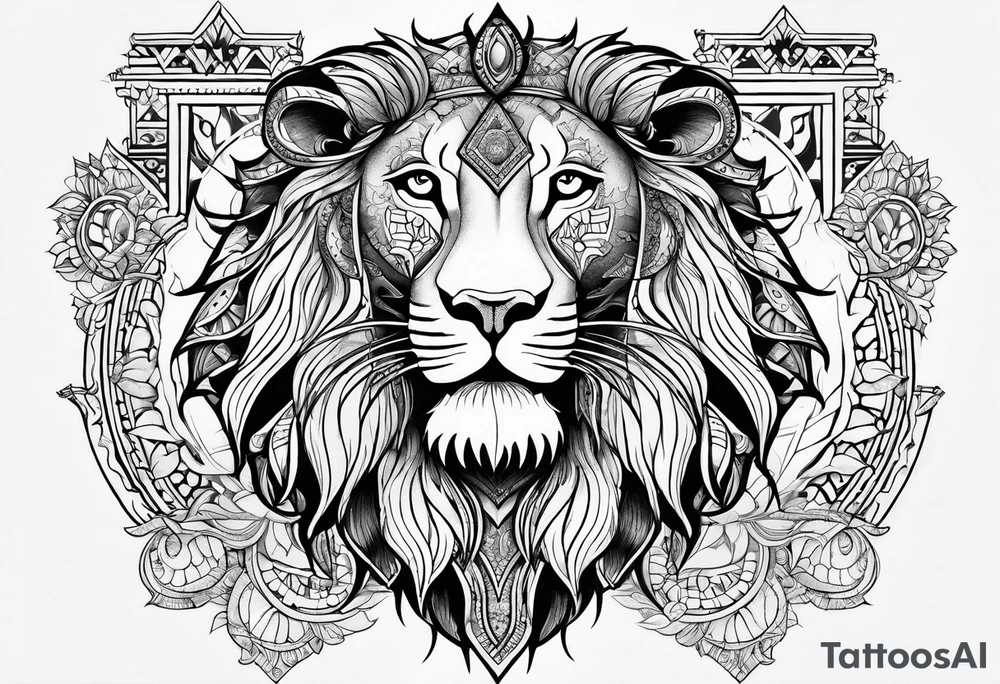 Morocco and lions tattoo idea