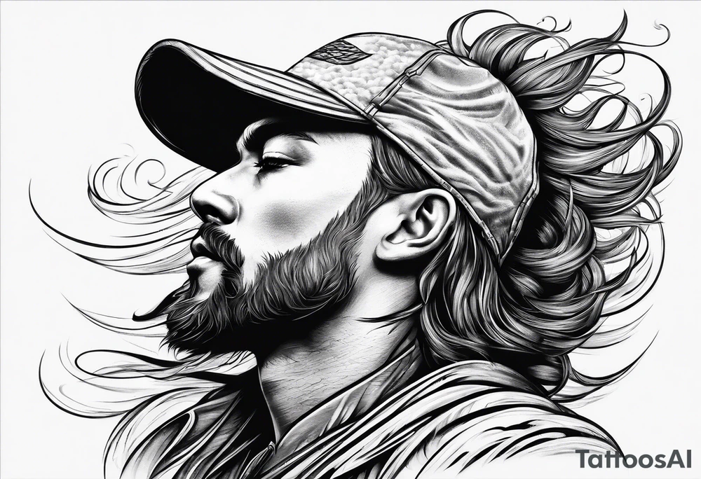 Sand blowing in the wind tattoo idea