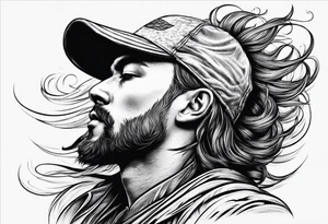 Sand blowing in the wind tattoo idea
