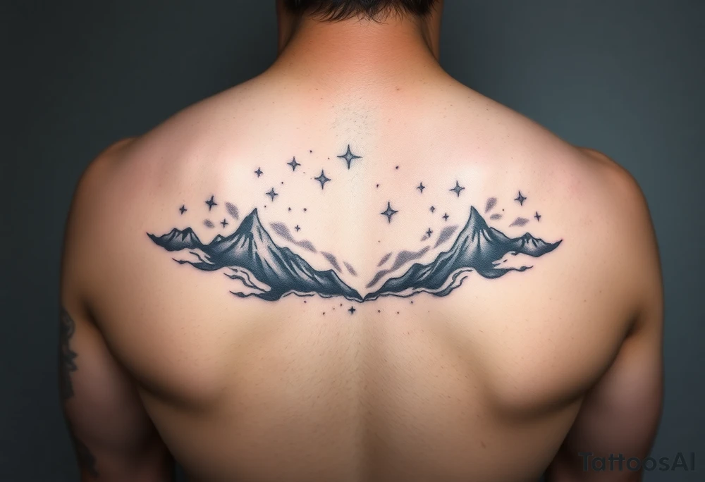 Night sky tattoo idea