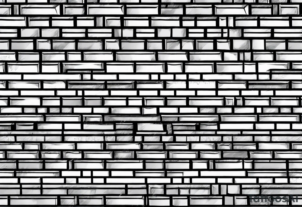 Brick wall tattoo idea